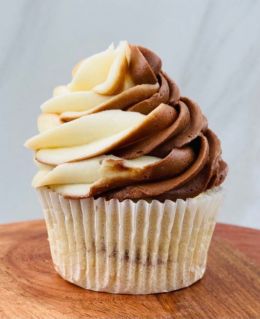 Chocolate Vanilla Swirl Cupcakes