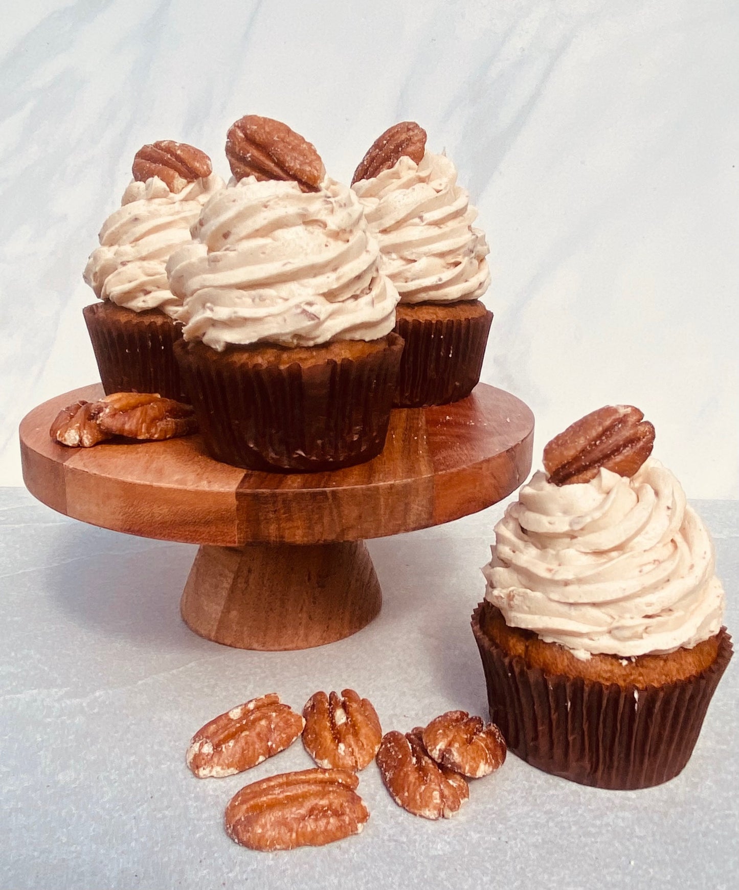 Maple Pecan Pumpkin Cupcakes